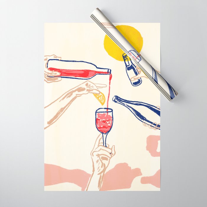 Sunset Cheers Wrapping Paper Gallery Image 1