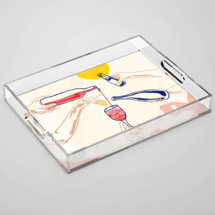 Sunset Cheers Acrylic Tray Gallery Image 1