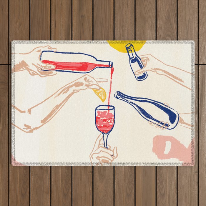 Sunset Cheers Outdoor Rug Gallery Image 1