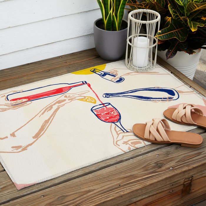 Sunset Cheers Outdoor Rug Gallery Image 2