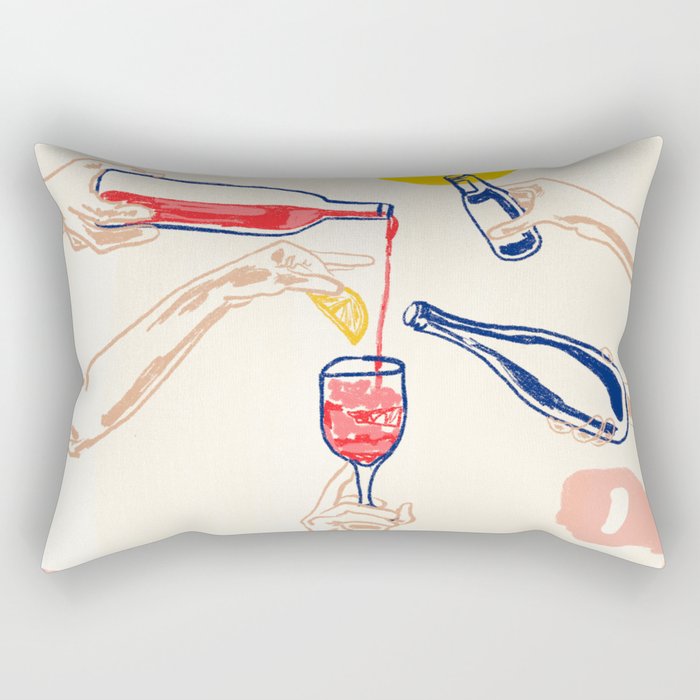 Sunset Cheers Rectangular Pillow Gallery Image 2