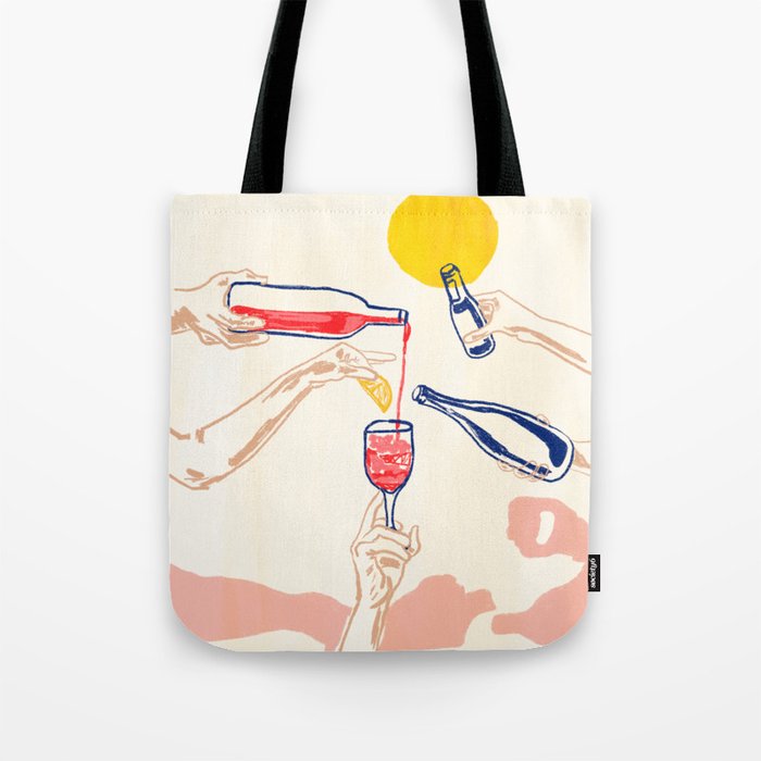Sunset Cheers Tote Bag Gallery Image 1