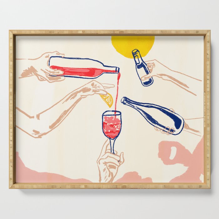 Sunset Cheers Serving Tray Gallery Image 1