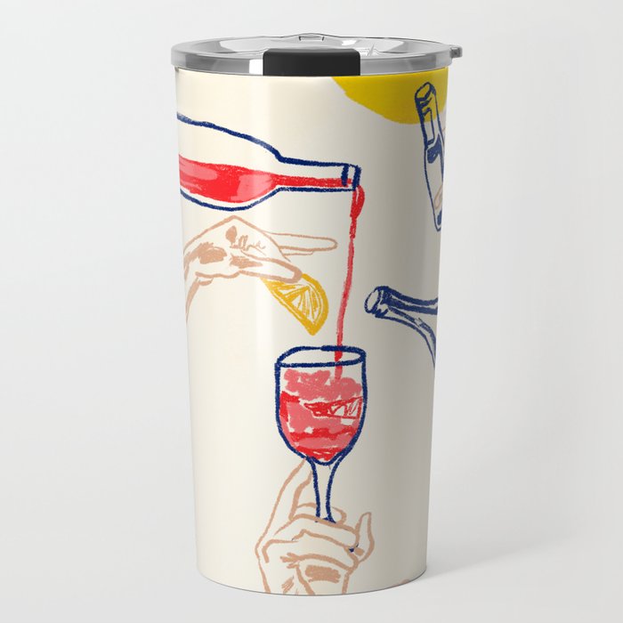 Sunset Cheers Travel Mug Gallery Image 1