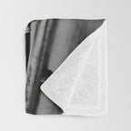 Woman Pilot and Dog, Black and White Vintage Art Throw Blanket Gallery Image 3