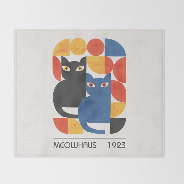 MEOWHAUS 1923 Throw Blanket Gallery Image 2