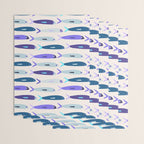 Blue Sardines Pattern Wrapping Paper Gallery Image 3