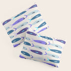 Blue Sardines Pattern Pillow Sham Gallery Image 3
