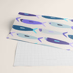 Blue Sardines Pattern Wrapping Paper Gallery Image 2