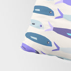 Blue Sardines Pattern Pillow Sham Gallery Image 4