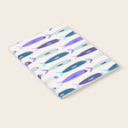Blue Sardines Pattern Notebook Gallery Image 2