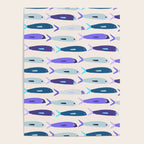 Blue Sardines Pattern Poster Gallery Image 4