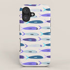 Blue Sardines Pattern iPhone Case Gallery Image 1