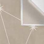 Libra Zodiac Star Constellation Line Art Beige Wall Tapestry Gallery Image 3