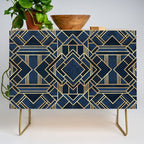 Art Deco Fancy Blue Credenza Gallery Image 1