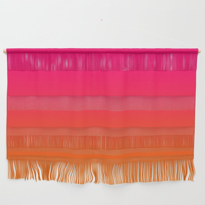Bright Pink and Orange Ombre Wall Hanging Gallery Image 1