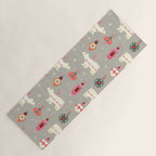 Festive Ornaments And Polar Bear Yoga Mat Gallery Image 1