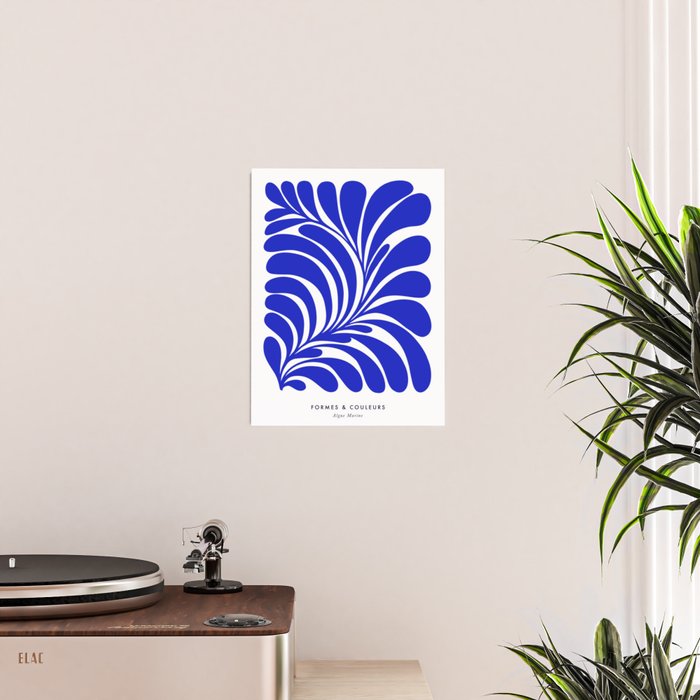 Infinity Blue Leaf - Matisse Poster Gallery Image 2