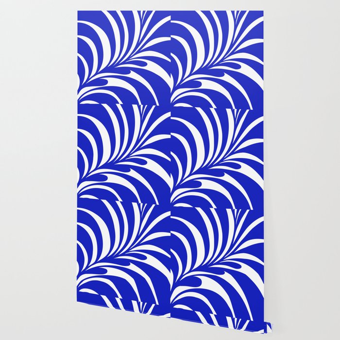 Infinity Blue Leaf - Matisse Wallpaper Gallery Image 2