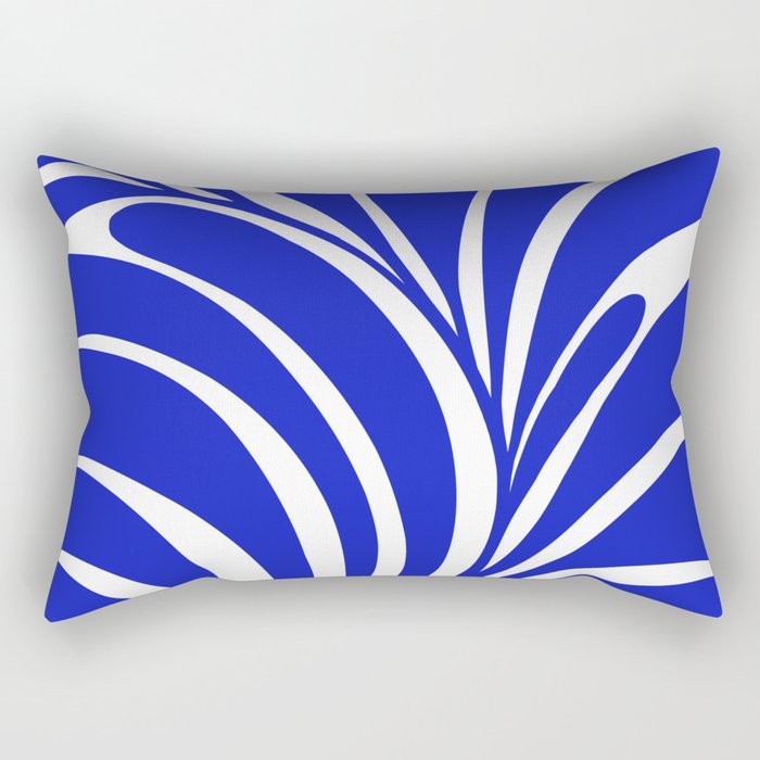 Infinity Blue Leaf - Matisse Rectangular Pillow Gallery Image 1