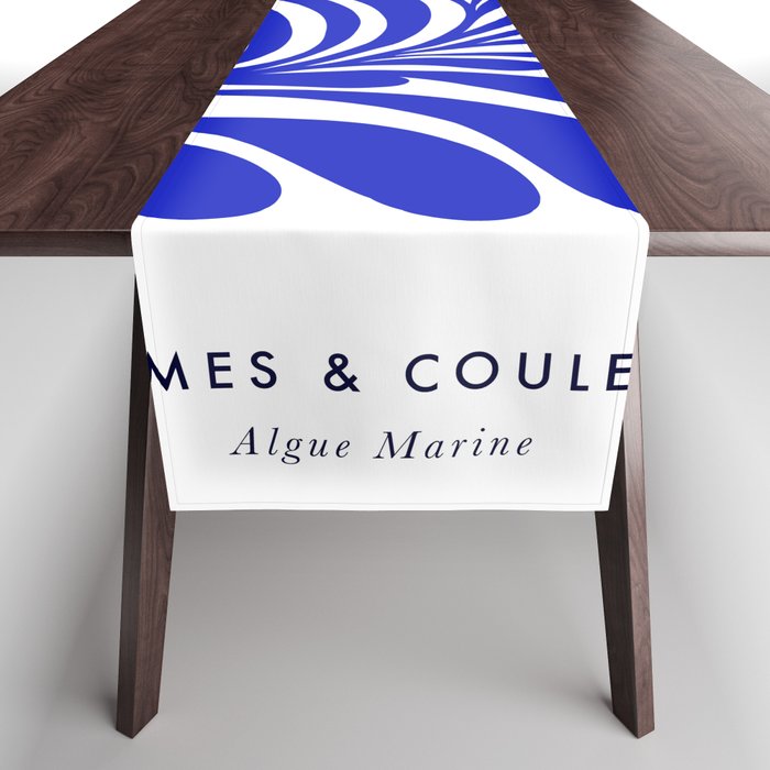 Infinity Blue Leaf - Matisse Table Runner Gallery Image 1