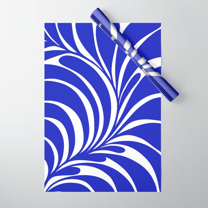 Infinity Blue Leaf - Matisse Wrapping Paper Gallery Image 1