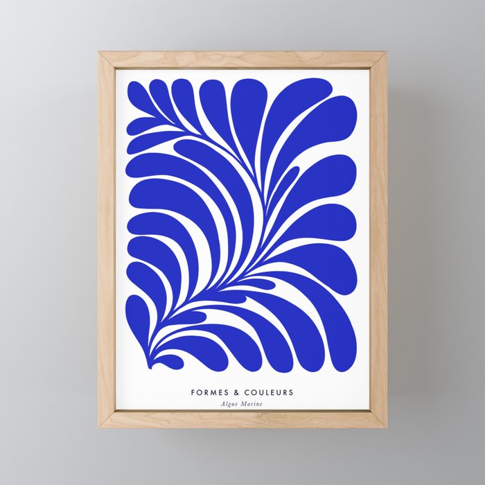 Infinity Blue Leaf - Matisse Mini Art Print Gallery Image 1
