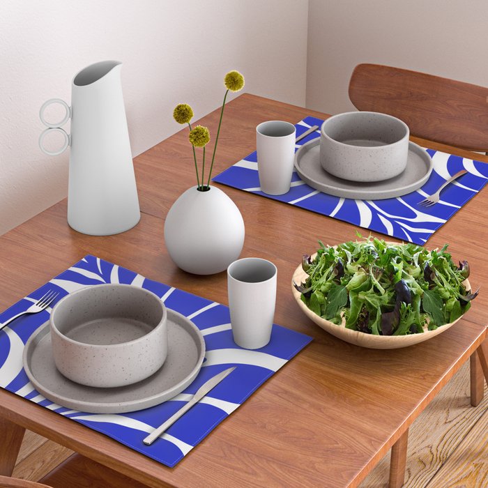 Infinity Blue Leaf - Matisse Placemat Gallery Image 2