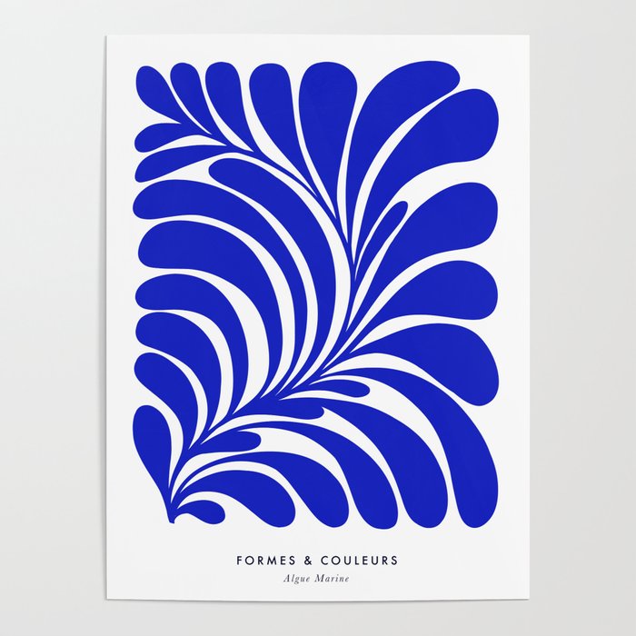 Infinity Blue Leaf - Matisse Poster Gallery Image 4