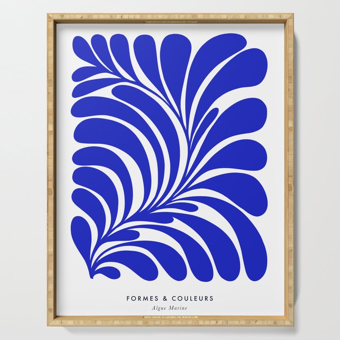 Infinity Blue Leaf - Matisse Serving Tray Gallery Image 1