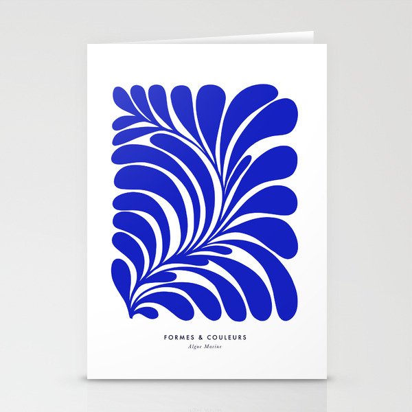 Infinity Blue Leaf - Matisse Stationery Card Gallery Image 1