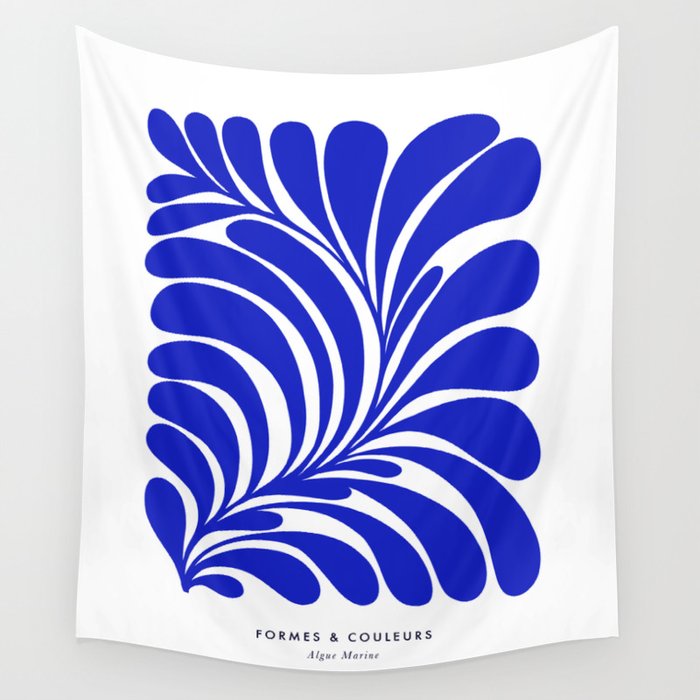 Infinity Blue Leaf - Matisse Wall Tapestry Gallery Image 4