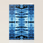 Indigo Satin Shibori Stationery Card Gallery Image 2