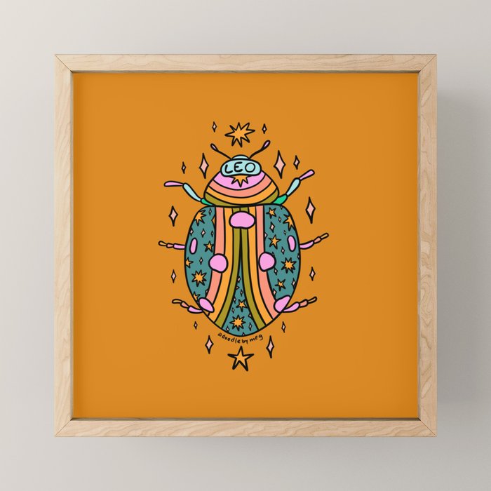 Leo Ladybug Mini Art Print Gallery Image 1
