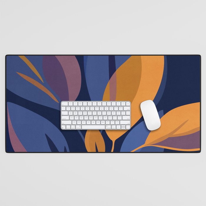 Scorpio Dark Abstract Botanical Desk Mat Gallery Image 1