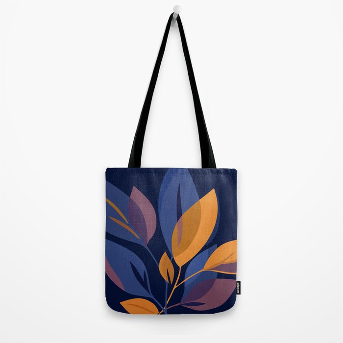Scorpio Dark Abstract Botanical Tote Bag Gallery Image 2