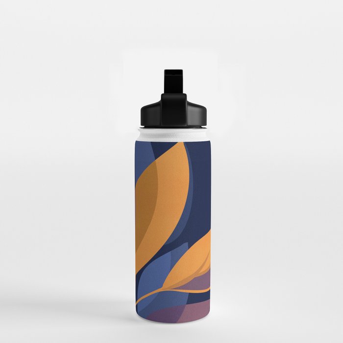 Scorpio Dark Abstract Botanical Water Bottle Gallery Image 2