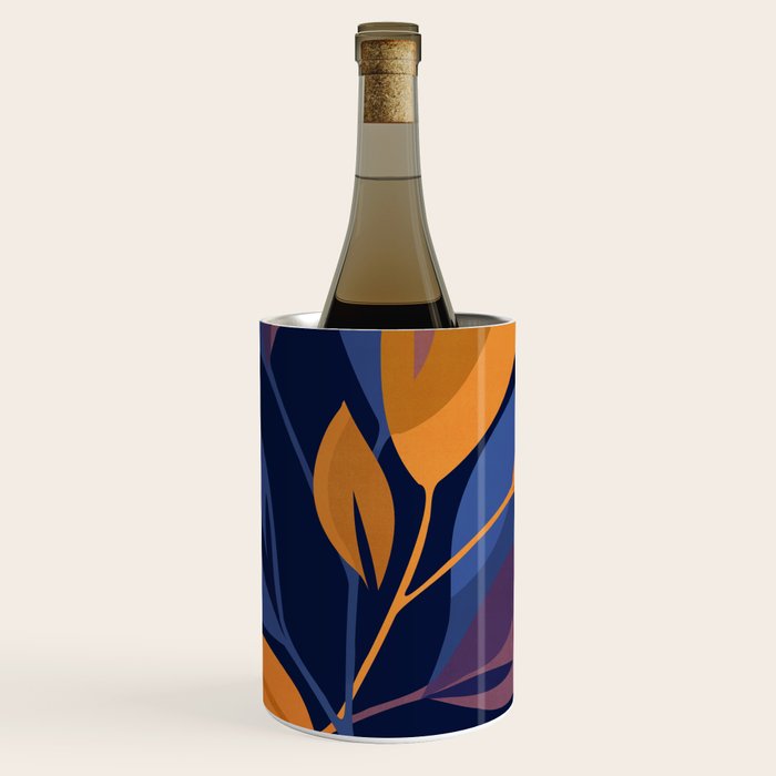 Scorpio Dark Abstract Botanical Wine Chiller Gallery Image 1