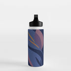 Scorpio Dark Abstract Botanical Water Bottle Gallery Image 3