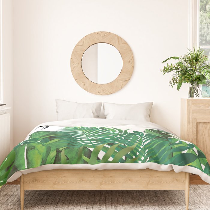 Get Naked, Meme, Tropical, Fun Bathroom Art Duvet Cover Gallery Image 3