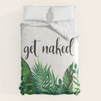 Get Naked, Meme, Tropical, Fun Bathroom Art Comforter Gallery Image 6