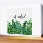 Get Naked, Meme, Tropical, Fun Bathroom Art Wall Mural Gallery Image 2