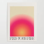 Find Your Fire - Pink Aura Gradient Poster Gallery Image 4
