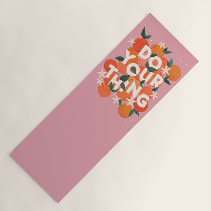 Do Your Thing - Summer Oranges  Yoga Mat Gallery Image 1