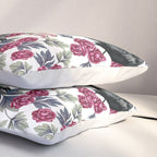 Crows, Bleeding Hearts & Roses Floral/Botanical Pattern Pillow Sham Gallery Image 3