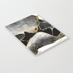 Minimal Black and Gold Mountains Notebook Gallery Image 3