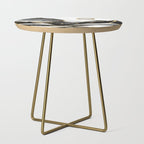 Minimal Black and Gold Mountains Side Table Gallery Image 1