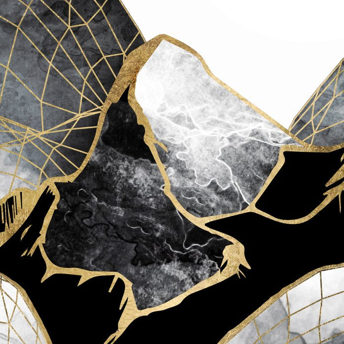 Minimal Black and Gold Mountains Coffee Mug Gallery Image 2