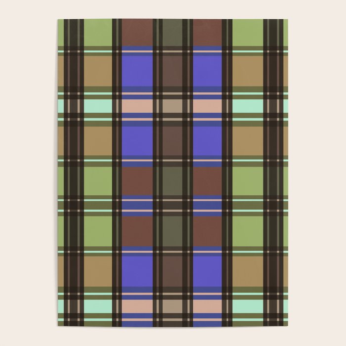 Fusion Colorful Toned Grids Poster Gallery Image 1