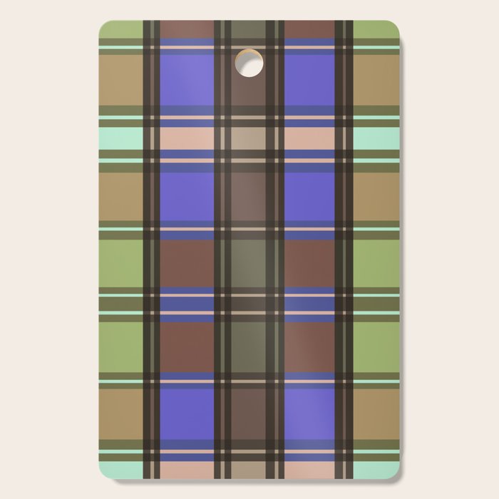 Fusion Colorful Toned Grids Cutting Board Gallery Image 1